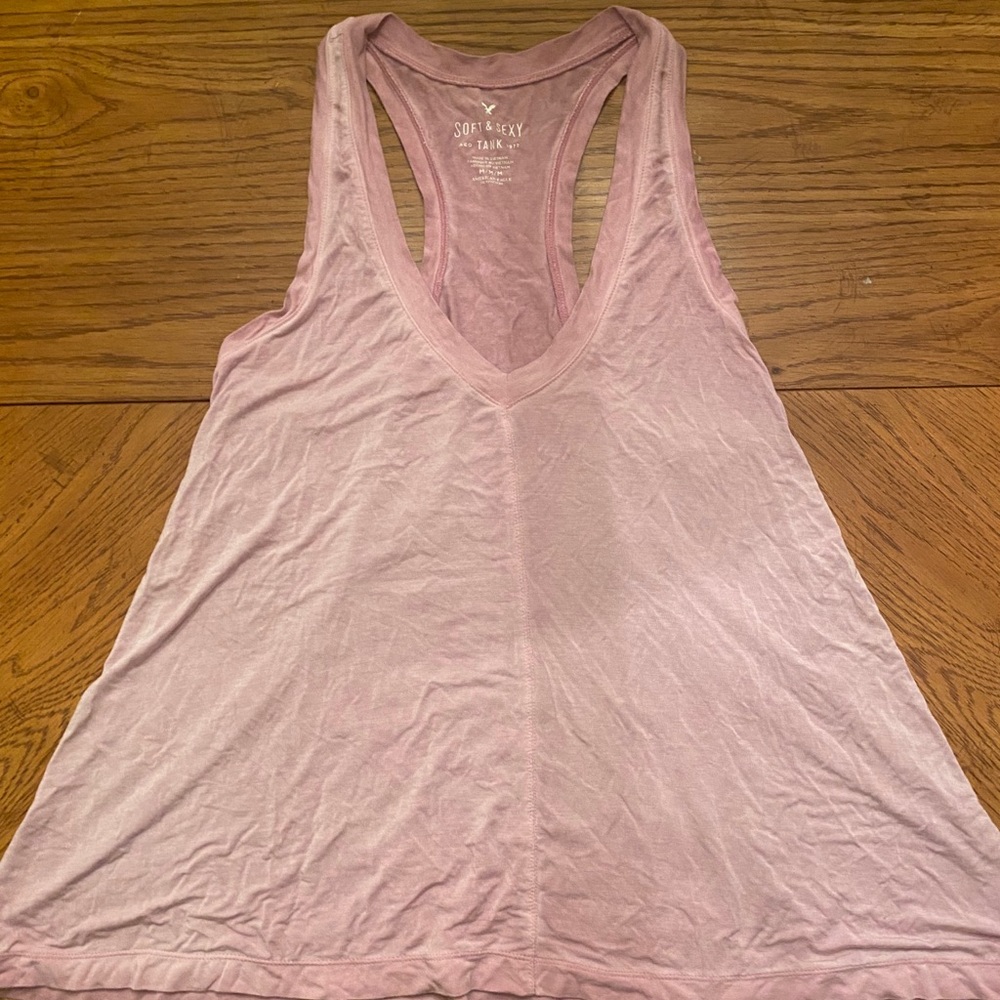 Purple racer back tank top
